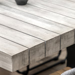 Outdoor Taranto 6 Seater Dining Table | Black & Grey