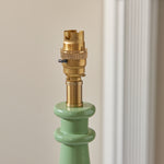 Myrtle Spindle Table Lamp Base | Cotswold Green