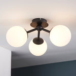 Pulsa Bathroom Ceiling Light | Black | Large