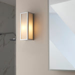 Newham Single Bathroom Wall Light | Chrome/Frosted