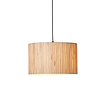 Longshore Seagrass 1 Pendant Light | Black/Natural