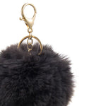 Faux Fur Bag Charm | Latte Brown