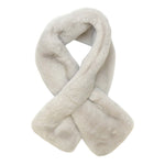 Women's Faux Fur Pull Through Scarf | Dove Grey