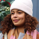 Women's Winter Beanie Hat | Baby Pink