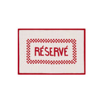 Cotton 'Réservé' Placemat | Red & White