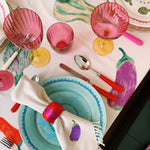 Jazzy Wine Glass | Pink & Orange