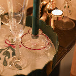 Last Christmas Maroon Candle Holder