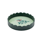 Mistletoe Scalloped Serving Tray | Green