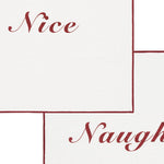 'Naughty & Nice' Napkins | Set of 2