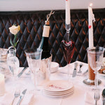 Poetic Love Glass Candle Holder | 33cm