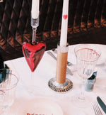 Poetic Love Glass Candle Holder | 33cm