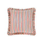 Rayure Frill Cushion | Red & Blue | 50cm