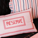 Réservé' Cushion | Red & Cream | 50x30cm