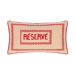 Réservé' Cushion | Red & Cream | 50x30cm