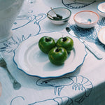 Scalloped Ceramic Dinner Plate | Marine Blue | 26.5cm