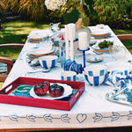 Soupe Bouillabaisse Tablecloth | White & Blue