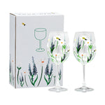Springtime Toast Wine Glasses | 22.5cm | Set of 2