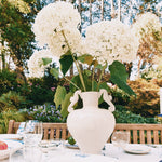 Stoneware Seahorse Vase | White | 36cm