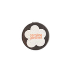 Round Floral Pocket Mirror | Charcoal