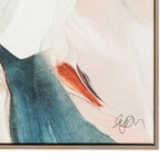 'Petal Poetry' Framed Canvas | Natalie Taylor | 80x80cm