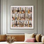 'Wines of the World' Framed Art | Faye Reynolds-Lydon | 93x93cm