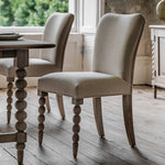 Artisan Bobbin Dining Chairs | Limewashed Oak | Set of 2