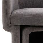 Asko Retro Armchair & Footstool | Anthracite Grey