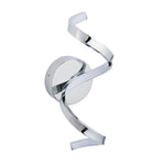Astral Spiral Bathroom Wall Light | Chrome