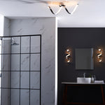 Astral Spiral Bathroom Wall Light | Chrome