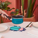 Beetle-Shaped Trivet | Blue & Pink