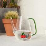 Botanical Cherry Glass Watering Can | 1L