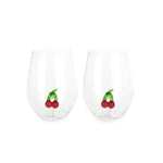 Botanical Cherry Glasses | Set of 2
