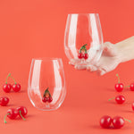 Botanical Cherry Glasses | Set of 2