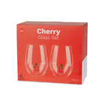 Botanical Cherry Glasses | Set of 2