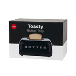 Ceramic Toaster Butter Dish | Black