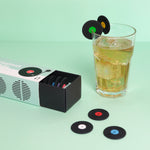 Vinyl Record Glass Markers | Set of 8