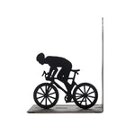 Metal Bookend | Mountain Cyclist