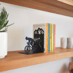 Metal Bookend | Mountain Cyclist