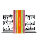 Metal Bookends | Musical Notes | Set of 2