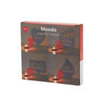 Message Tealight Holders | Red | Set of 4