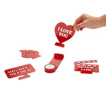 Message Tealight Holders | Red | Set of 4