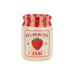 Novelty Jar Vase | Strawberry Jam | 13cm