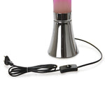 Retro Magma Lava Lamp | Silver & Pink