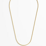 Men's Thin Box Chain Necklace | Gold Plated
