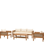 Outdoor Belize Lounge Set | Natural
