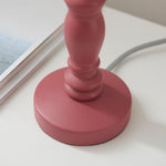 Bibury Spindle Table Lamp Base | Pink Clay