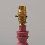Bibury Spindle Table Lamp Base | Pink Clay