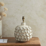Borello Crackle Table Lamp Base | Ivory