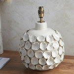 Borello Crackle Table Lamp Base | Ivory