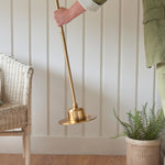 Burley Portable Floor Lamp Base | Aged Brass